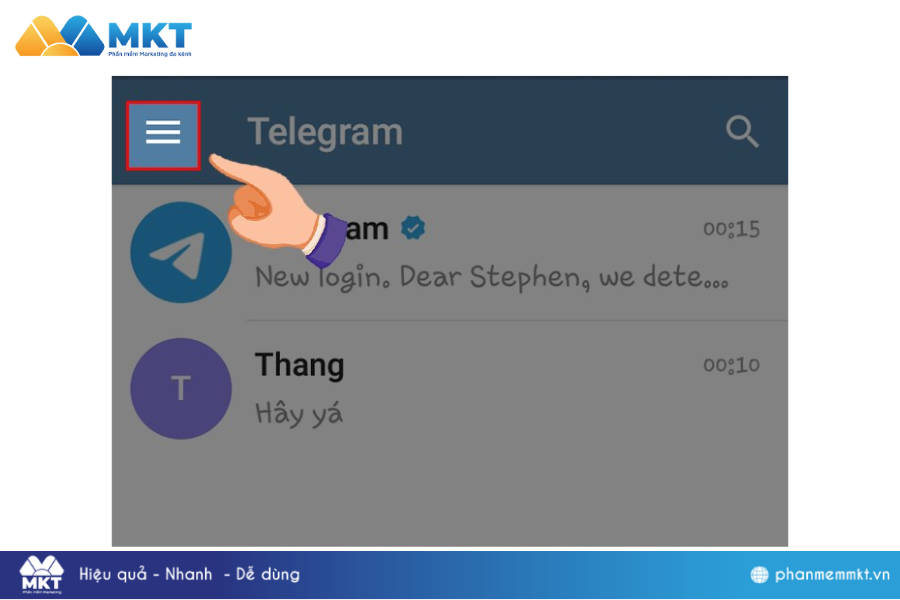 Kết bạn trên Telegram với những người gần khu vực của bạn