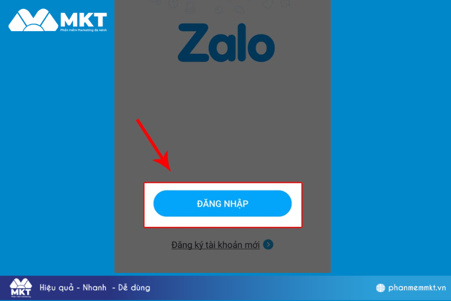 Mở Zalo để đăng nhập vào tài khoản của bạn. Cách bật tính năng kết bạn Zalo quanh đây