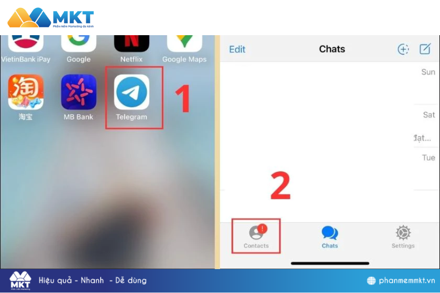 Tìm bạn trên Telegram bằng tên