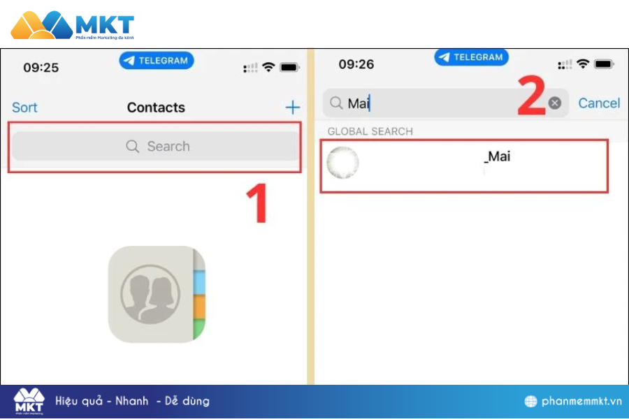  Tìm bạn trên Telegram bằng tên