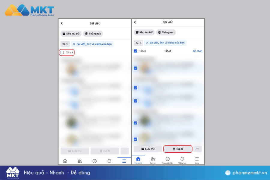 Chọn Tất cả Cách xóa bài đăng trên Facebook nhanh nhất