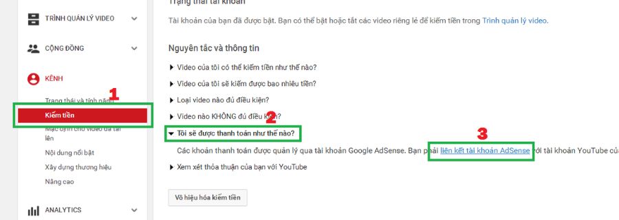 Hướng dẫn hoàn thành các điều kiện bật kiếm tiền Youtube