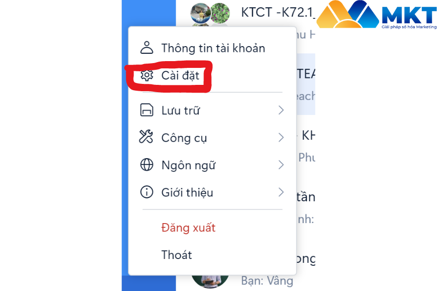 Đồng bộ Zalo - bước 2 Đồng bộ Zalo trên máy tính - bước 2