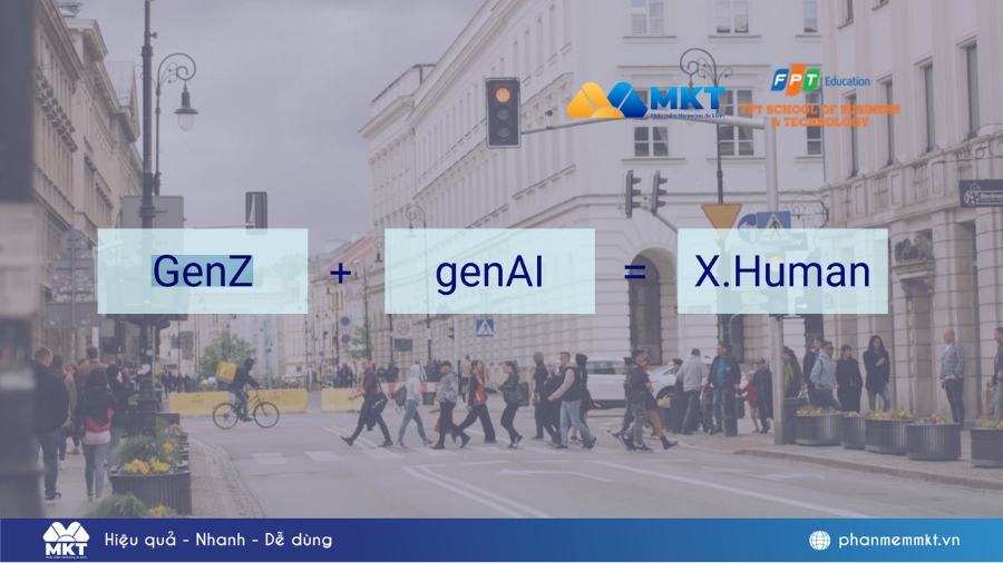 Ông Tiến chia sẻ mô hình "GenZ + genAI + X.Human = Happy Journey cùng AI" Ông Tiến chia sẻ mô hình "GenZ + genAI + X.Human = Happy Journey cùng AI"
