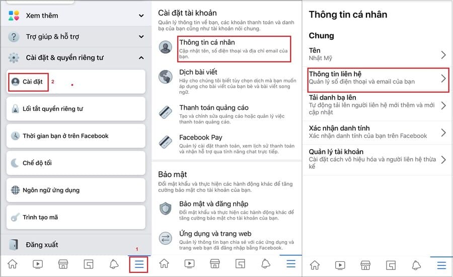 Cách bảo mật Facebook 2 lớp trên điện thoại