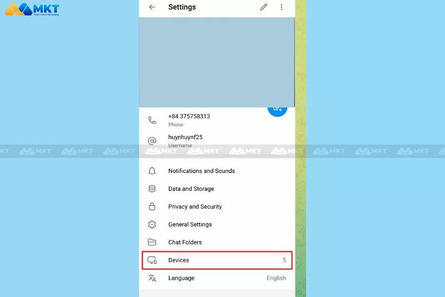 cách đăng xuất telegram khỏi thiết bị khác