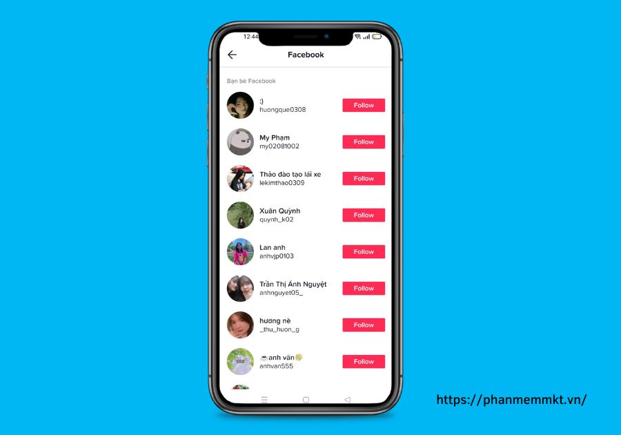 cách kết bạn facebook trên tiktok
