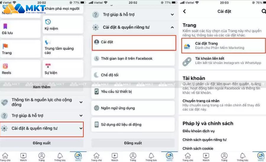 cách tạo nút theo dõi trên fanpage trên điện thoại