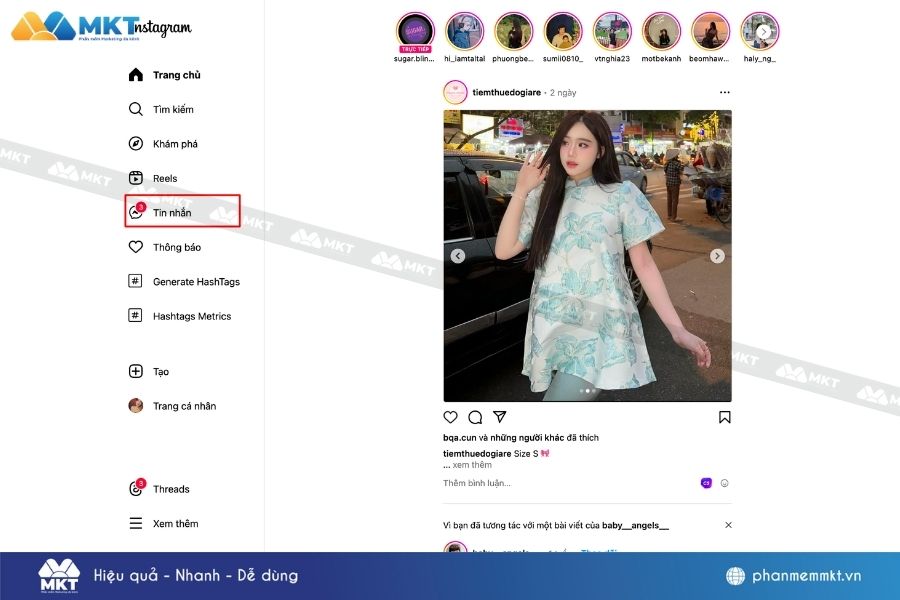 Đăng nhập Instagram trên máy tính