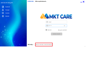 Cài đặt phần mềm MKT Care