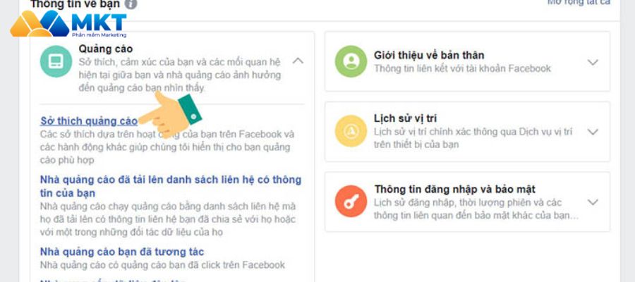 Cách chặn quảng cáo Facebook bước 2