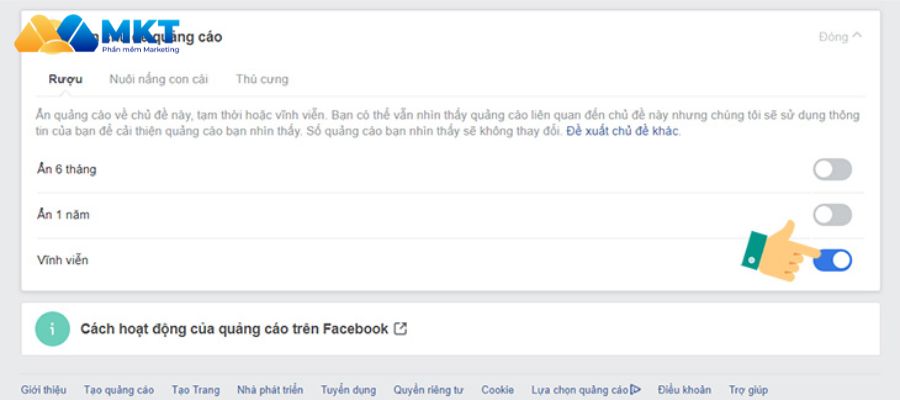 Cách chặn quảng cáo Facebook bước 3