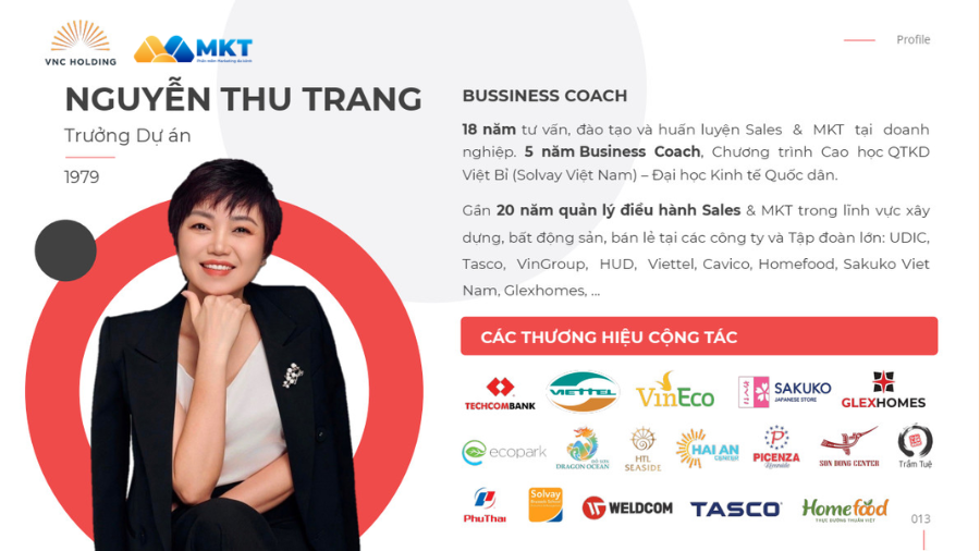 Chuyên gia cấp cao Trang Nguyễn Chương trình huấn luyện "Doanh nghiệp thực chiến"