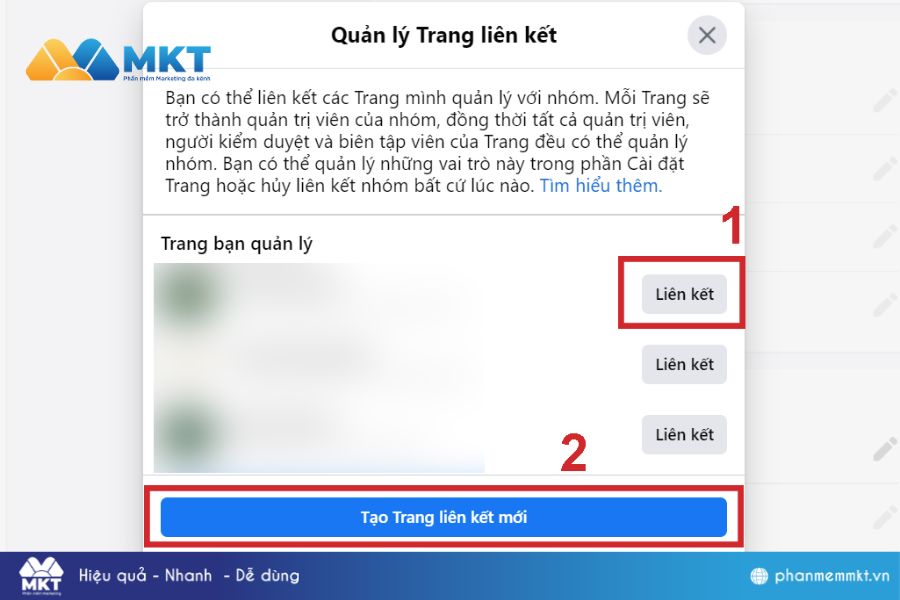 Cách liên kết group với fanpage Facebook