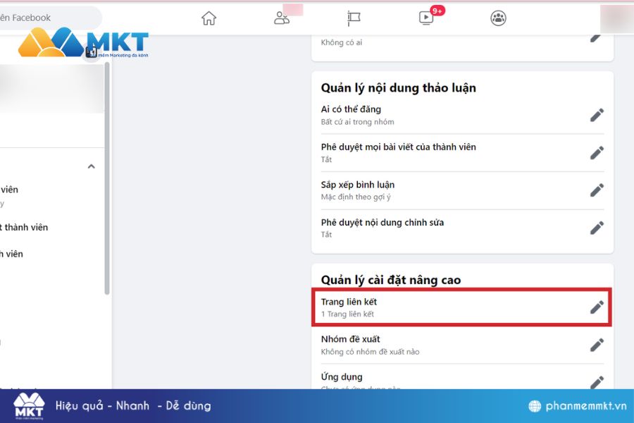 Cách liên kết group với fanpage Facebook