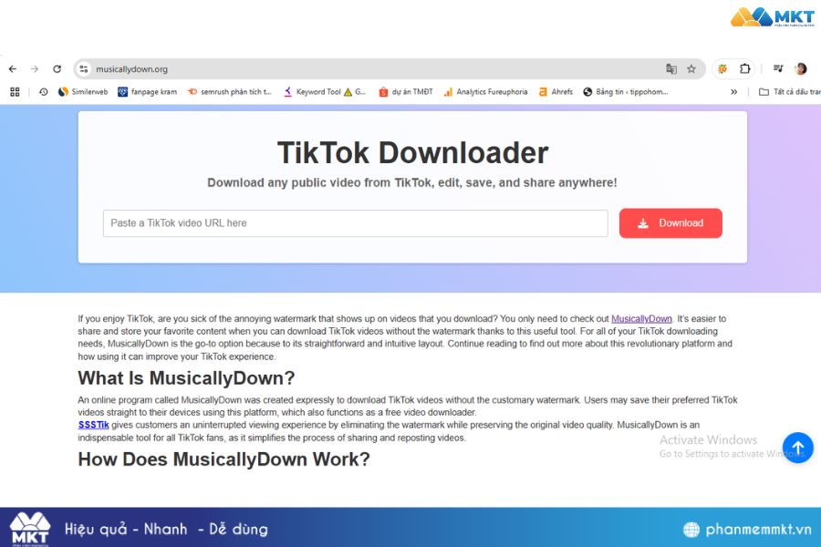 Tải video TikTok không logo trên máy tính Cách lấy video TikTok không có logo