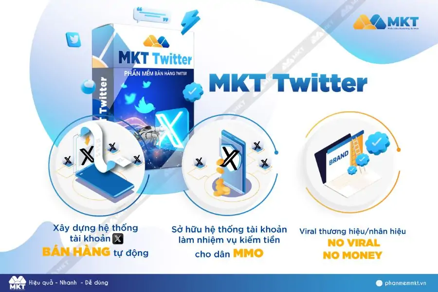 Tool Marketing Twitter Tự Động mới nhất 2024 MKT Twitter