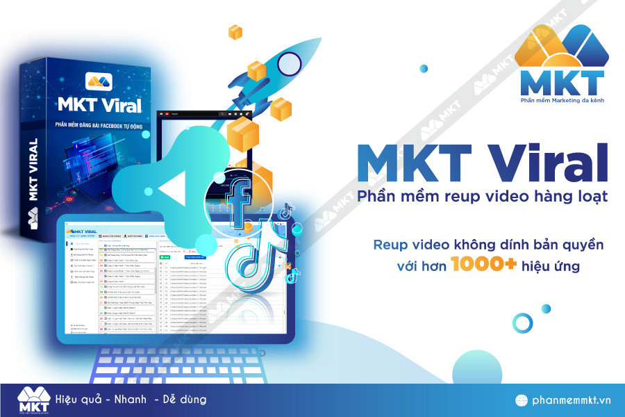 phần mềm reup youtube mkt viral
