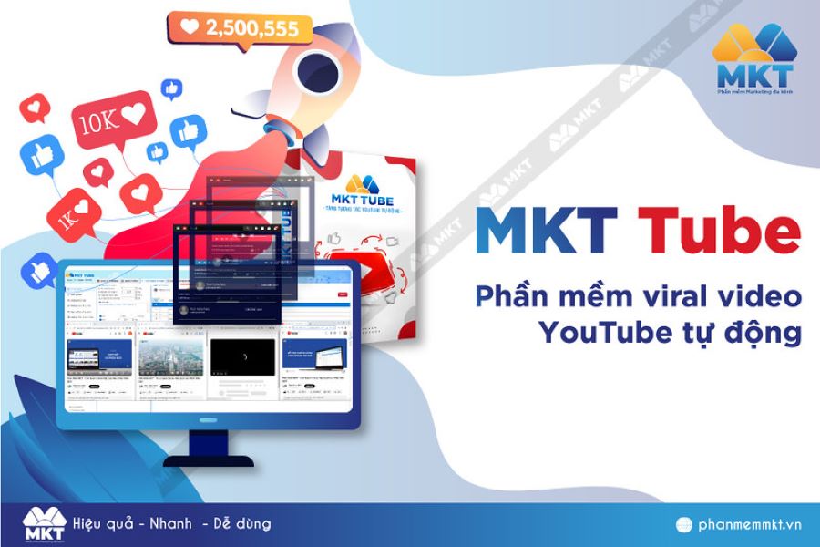MKT Tube Phần mềm hỗ trợ xây kênh Youtube tự động mới nhất 2024