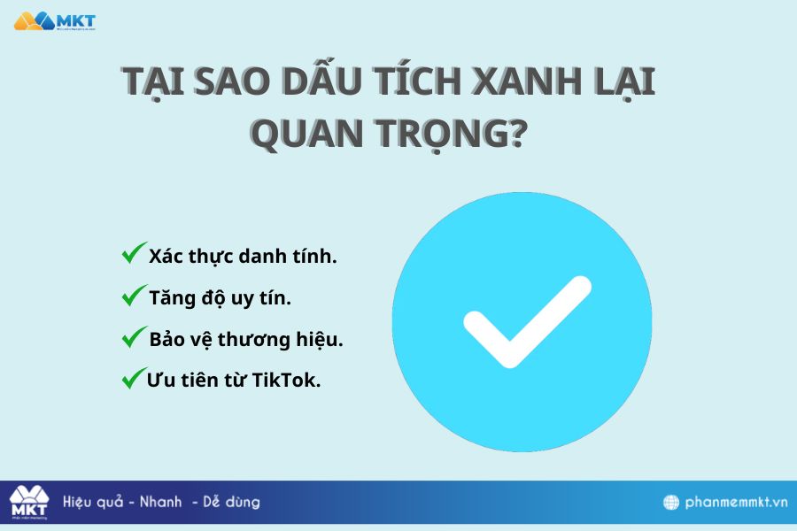 Tại sao dấu tích xanh lại quan trọng? Dấu Tích Xanh TikTok Là Gì?